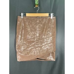 Guess Rosalba Faux Leather Mini Skirt Lined, Medium, New with Tags
